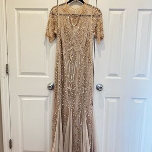 Elegant Champagne Dress size 8